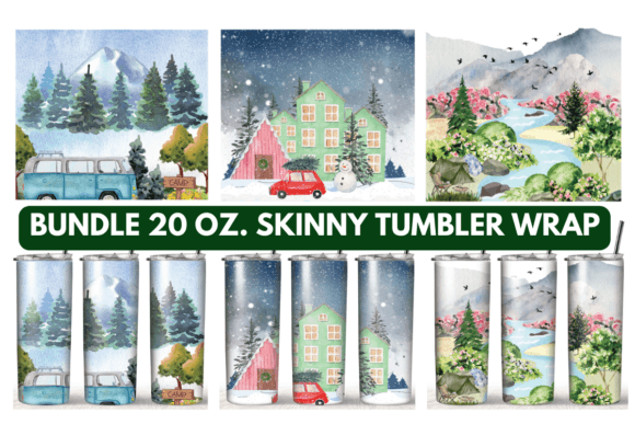 20 Oz. Skinny Tumbler Sublimation Bundle