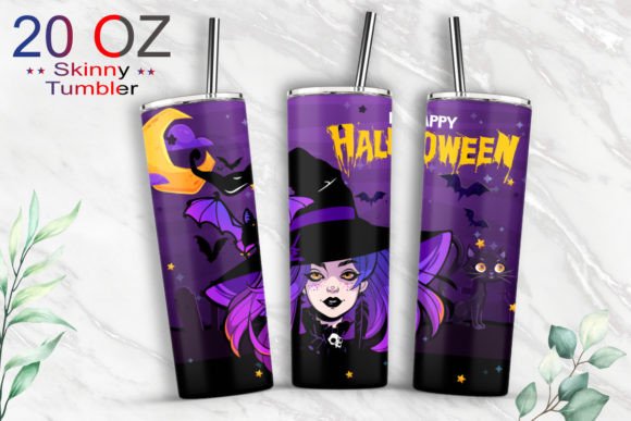 20oz Tumbler Halloween Sublimation Wrap