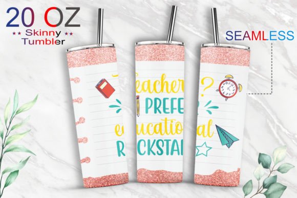 20oz Tumbler Teacher Life School Wrap