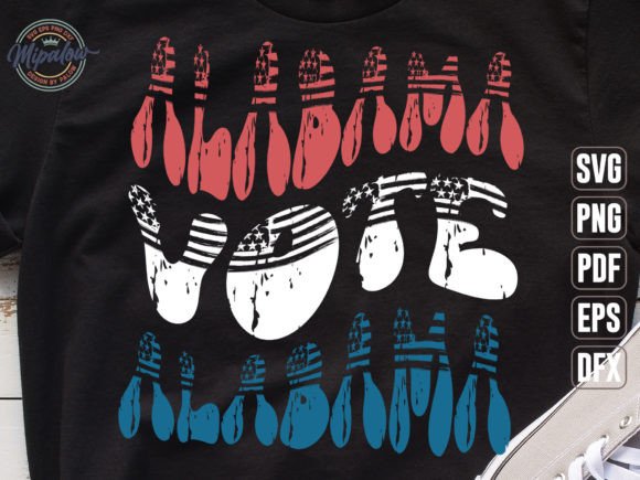 Alabama Vote State Vintage SVG Sublimati