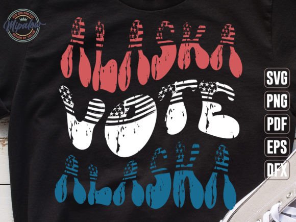 Alaska Vote State Vintage SVG Sublimation