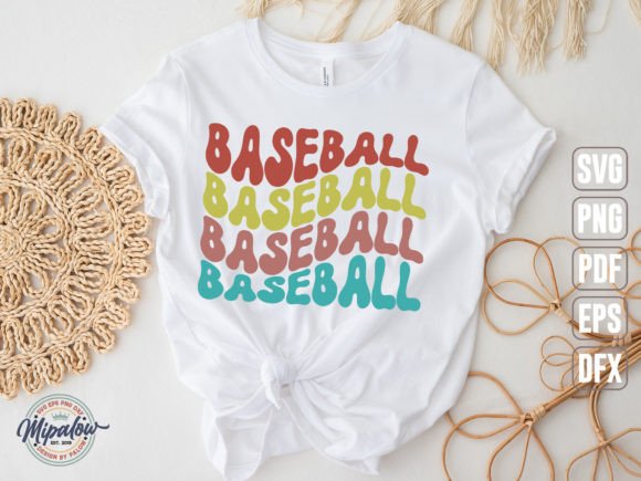 Baseball SVG, Wavy Text