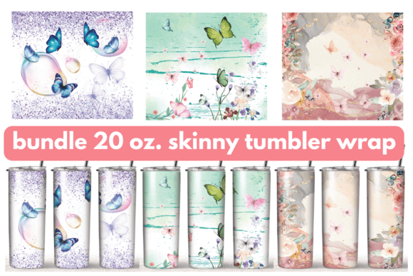 Bundle 20 Oz Skinny Tumbler Wrap