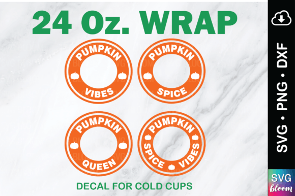 Bundle Pumpkin Spice Tumbler 24oz Wrap