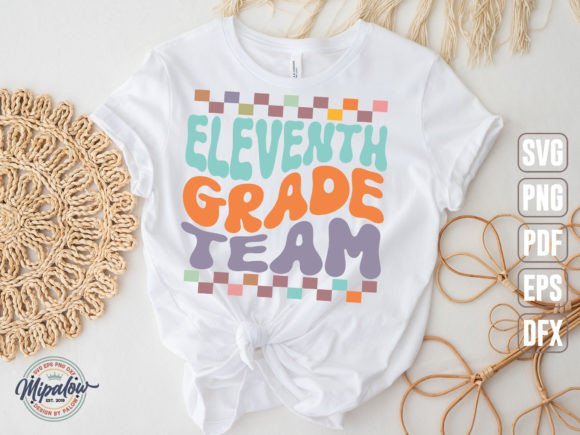 Eleventh Grade Team Svg, Wavy Text