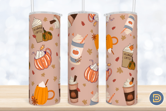 Fall Pumpkin Halloween 20Oz Tumbler Wrap