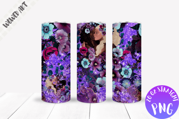 Flowers Girl 20 Oz Skinny Tumbler Wrap