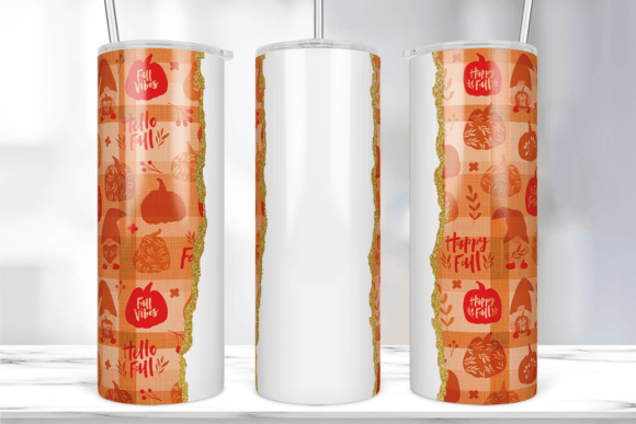 Hello Fall, Fall Vibes Tumbler Wrap