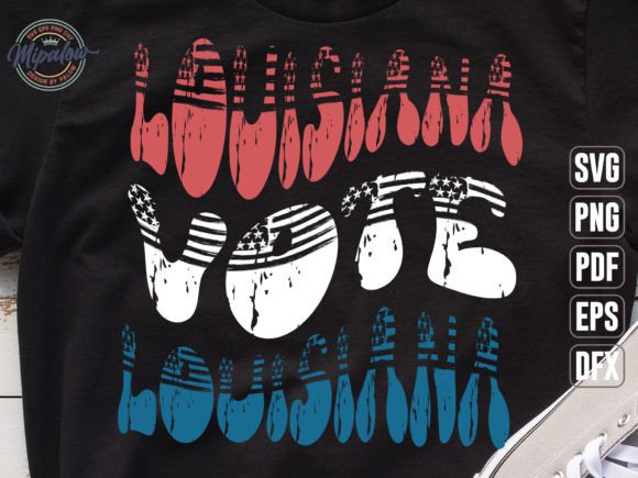 Louisiana Vote State Vintage SVG Sublima
