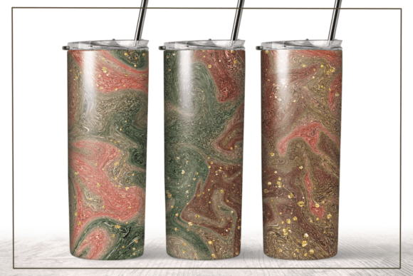 Marble Liquid Christmas Tumbler Wrap