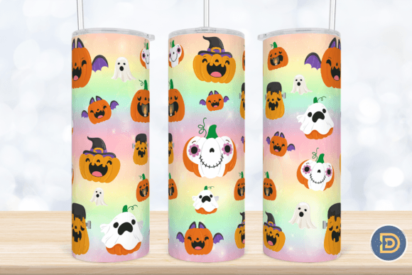 Pumpkin Halloween Pastel Tumbler Wrap