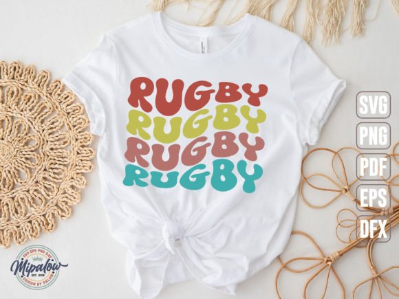 Rugby SVG, Wavy Text