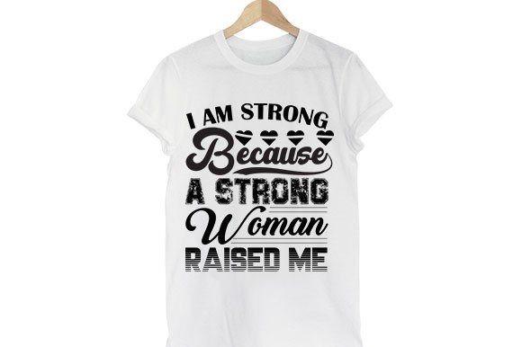 Strong Woman SVG Design: I Am Strong