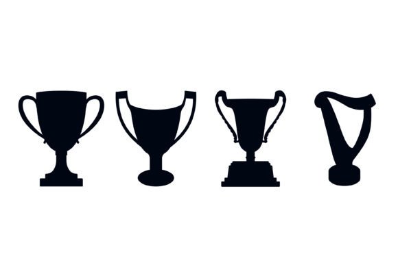 Trophy Cup Icon Collection Vector