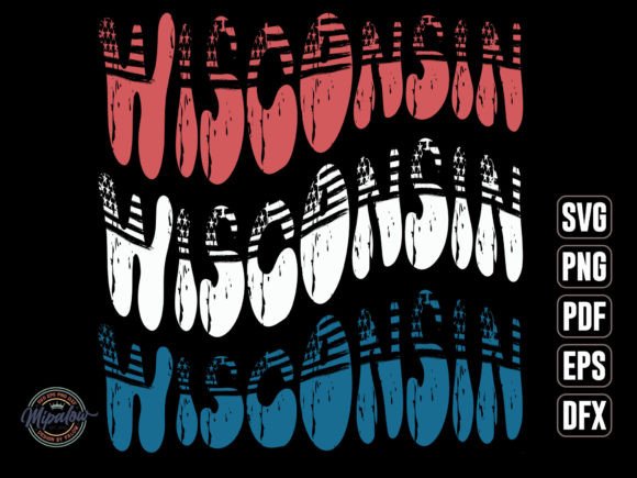 Wisconsin State Vintage SVG Sublimation
