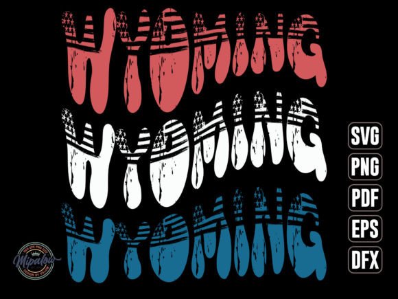 Wyoming State Vintage SVG Sublimation
